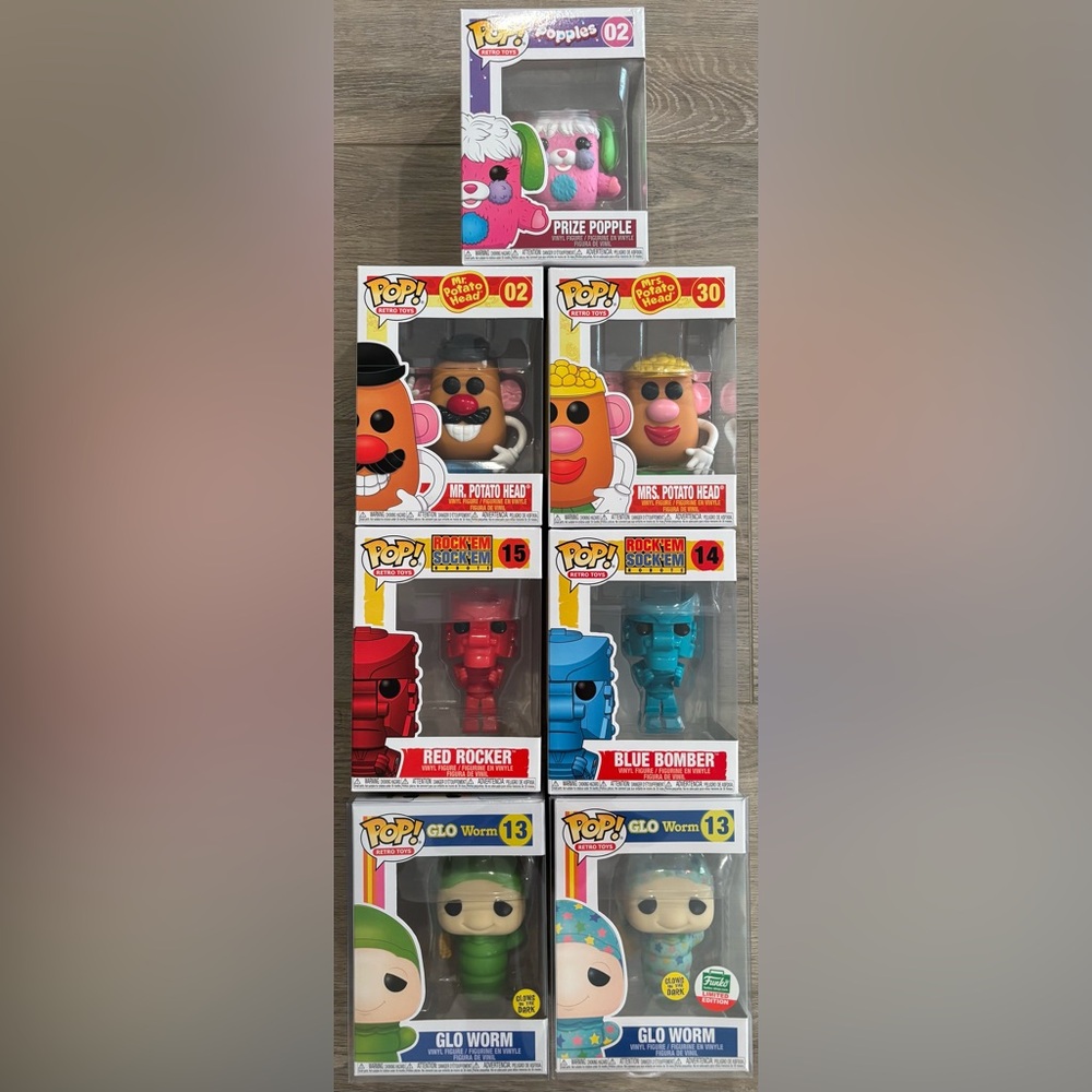 FUNKO POP RETRO TOYS LOT OF 8 FUNKO POPS NEW IN BOX